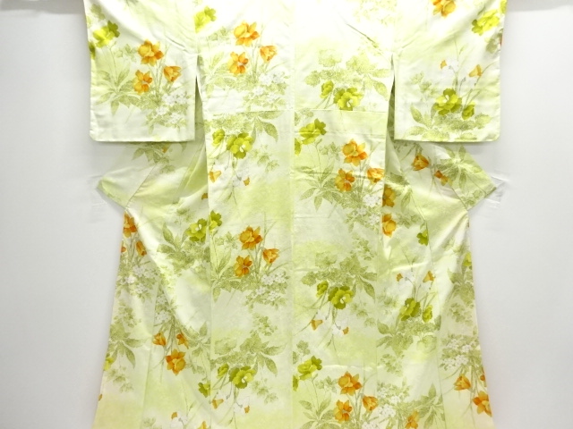 JAPANESE KIMONO / KOMON / FLOWER & PLANT 